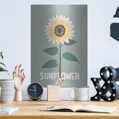 Luxe Metal Art 'Sunflower' by Andreas Magnusson Metal Wall Art