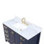 Ensemble de meuble-lavabo simple 48 po avec plateau en marbre de Carrare et miroir Kris-181305602