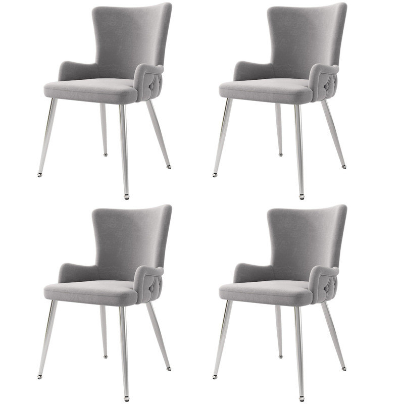 Velvet Upholstered Dining Chair