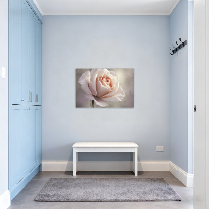 Plantes et fleurs rose tendre, H 16 po x l 24 po