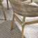 Melony Solid Wood Rectangular Garden Dining Table With 4 Wicker Effect Dining Chairs - Modern Boho