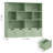 Kirklyn 49.4″ 7-Cube Standard Bookcase with 4 Drawers, Wood Storage Bookshelf in Mid-Century Modern, Green-115701708