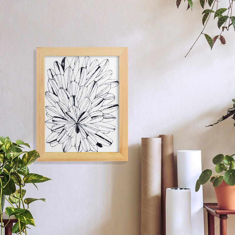 Kalmin Kal Kalididoscope I encadré sur papier, H 11 po x l 9 po x P 1 po, Naturel