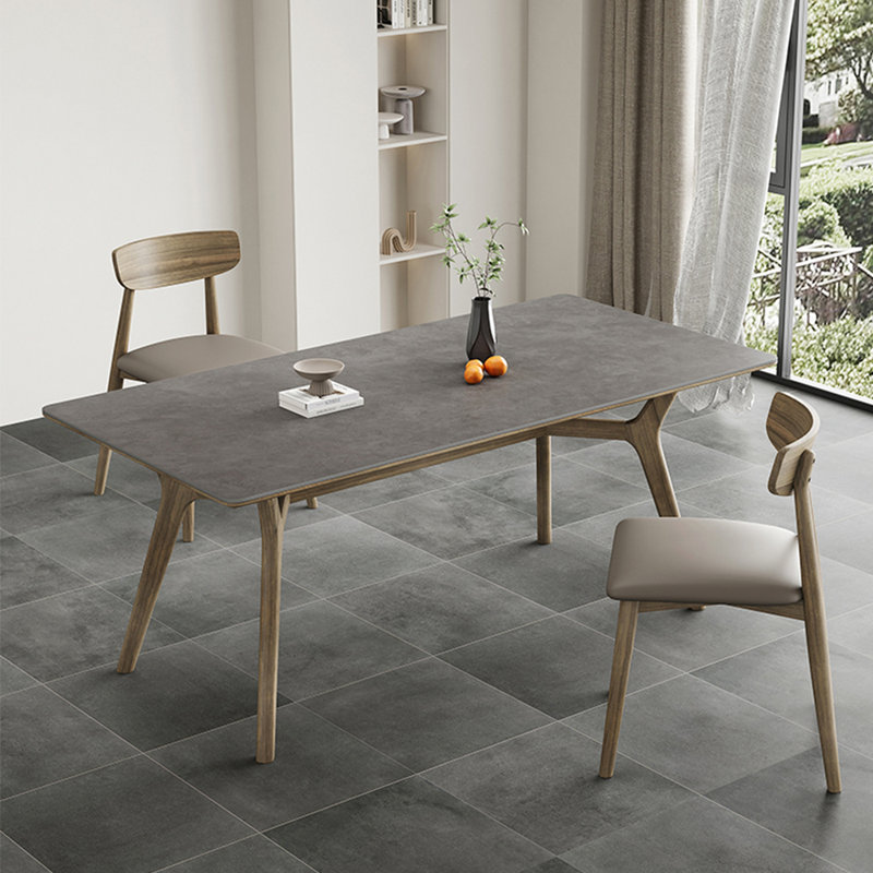 Table de salle à manger moderne de style nordique minimaliste, H 29,5 po x L 70,8 po x l 35,4 po