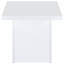 Table de bout blanche ultrabrillante