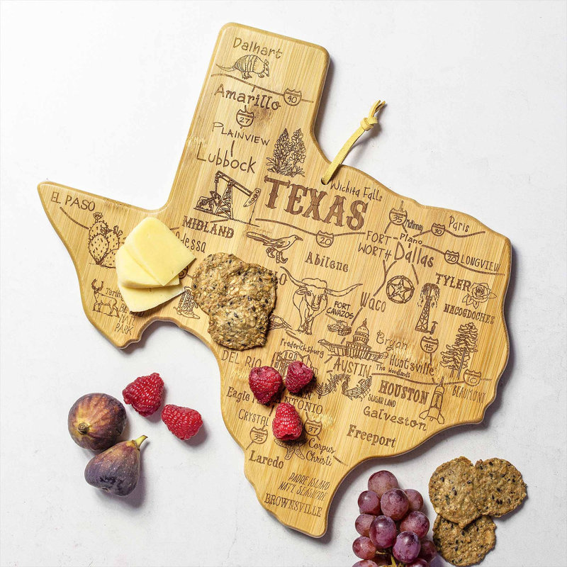 Totally Bamboo State Destination Series Bamboo Texas Cutting Board
