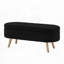 Banc de rangement avec repose-pieds ovale-242807291