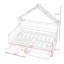 Full Wood Platform Beds with LED, Shelves and Drawers-781609109