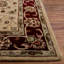 Tapis ivoire / rouge en laine touffeté à la main Cranmore-38028835