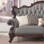 Chaise en cuir massif de style américain