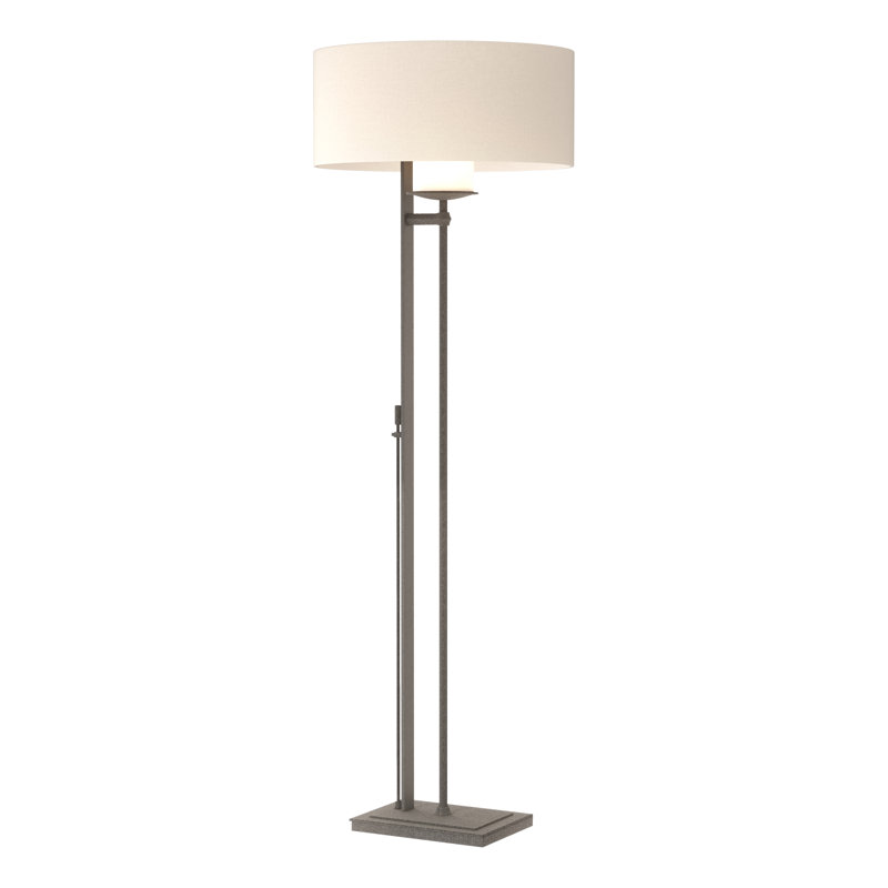 Lampe sur pied 60 po Rook, Lin, Fer naturel