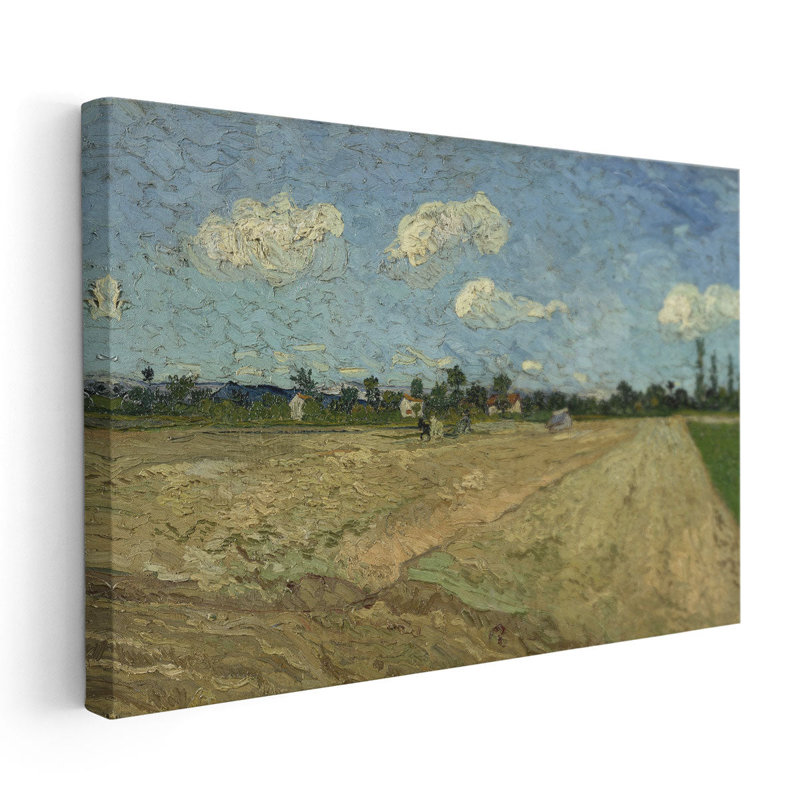 Geploegde Akkers, 1888 - Canvas Print Wall Art, 16" H x 24" W