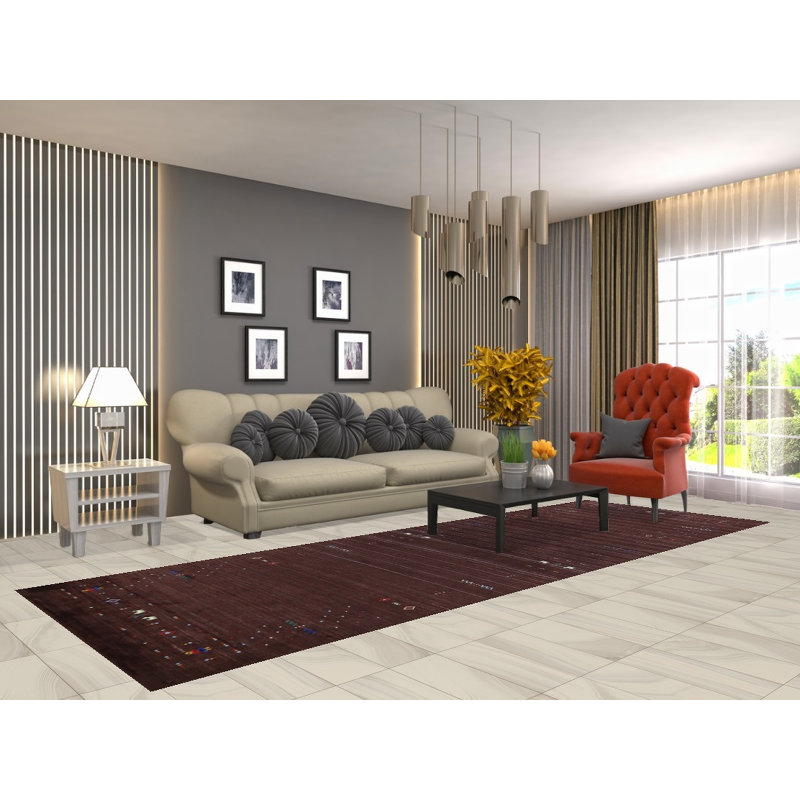 Tapis de style tribal en soie Gabbeh