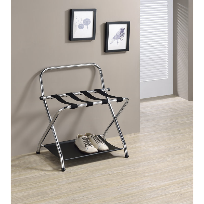 Porte-bagages pliable avec tablette de rangement