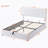 Heavy-Duty Solid Wood Upholstered Platform Bed with Hydraulic Storage System-100377392-100377399