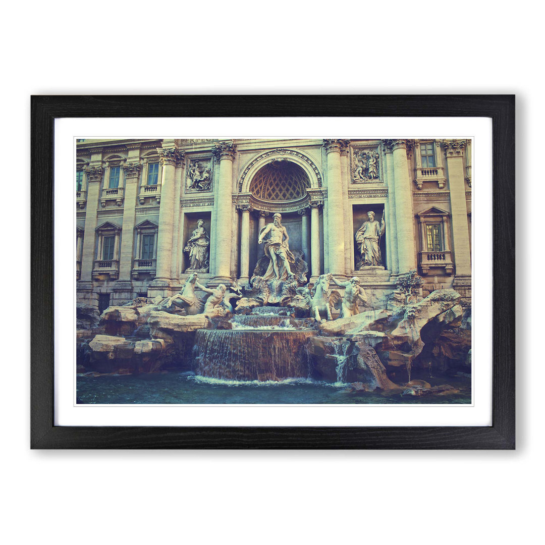Trevi Fountain Rome Italy Framed Photographic Print