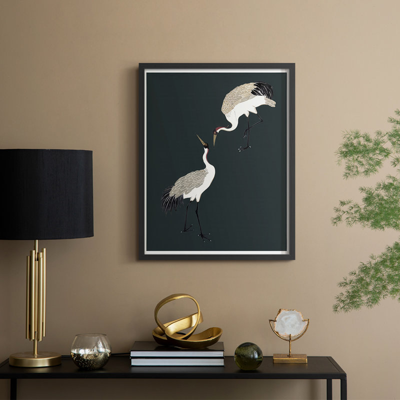 Night Tango I Framed Print - Solid Wood, Noir, noir, noir, noir, H 21 po x l 17 po