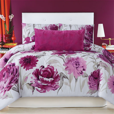 Ensemble d'édredon floral Christian Siriano Remy