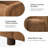 Crestino Berken 35'' Wide Lamb Wool Upholstered Teddy Armchair with Solid Wood Legs-218850775