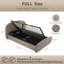 Lit plateforme de rangement relevable hydraulique Willma de luxe, capitonné et rembourré, au design arrondi sculpté, blanc bouclé, Queen-7697753-252805006
