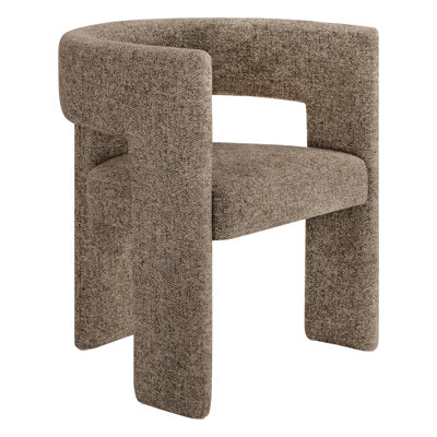 Addis Modern Upholstered Barrel Dining Arm Chair