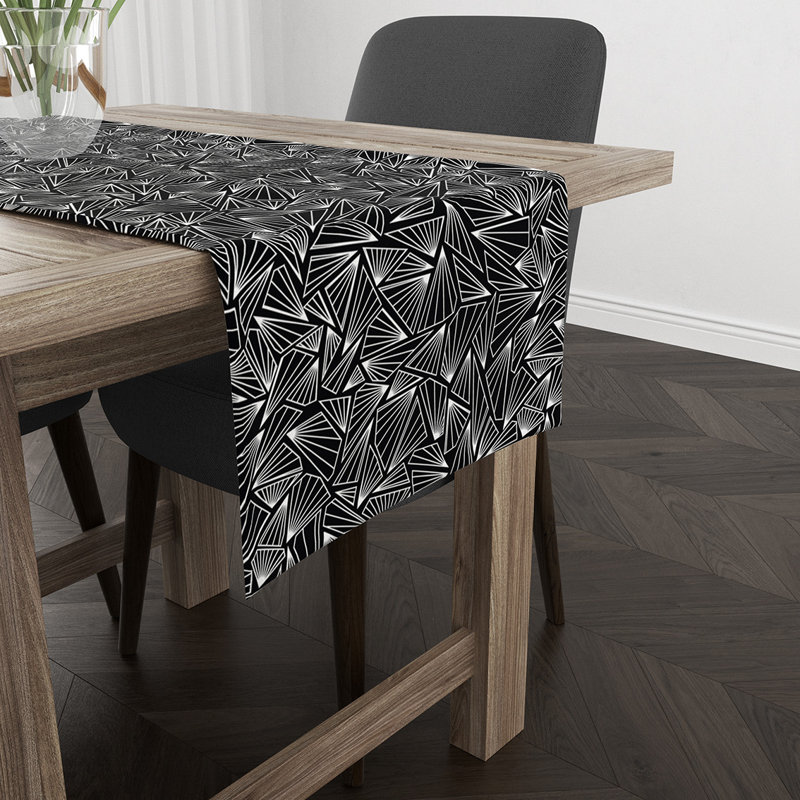 Chemin de table Lovettsville, Noir