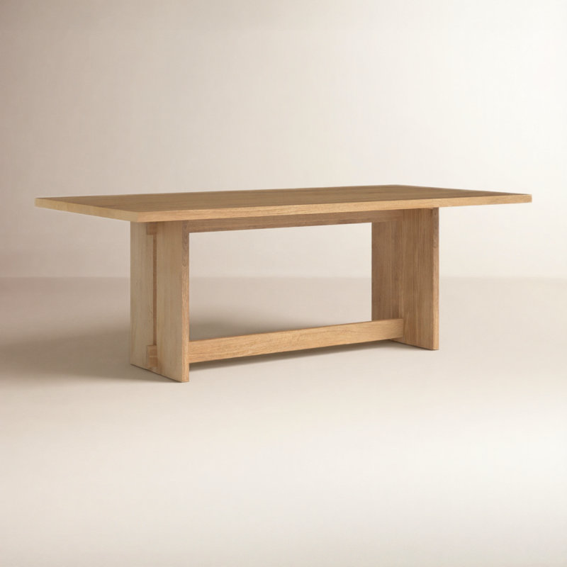 Dalina 84.0 X 42.0 X 30.0 Natural Wood Dining Table, Natural Brown