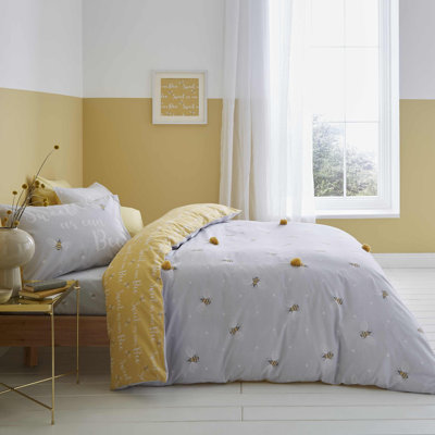 Sweet As Can Be Pom Pom Duvet Cover Set with Pillowcases