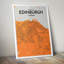 Edinburgh City Map - No Frame Print-875201471