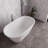 54" Streamline Soaking Freestanding Tub With Internal Drain-108964626