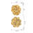 S/2 Gold Rose Hanging Wall Accents