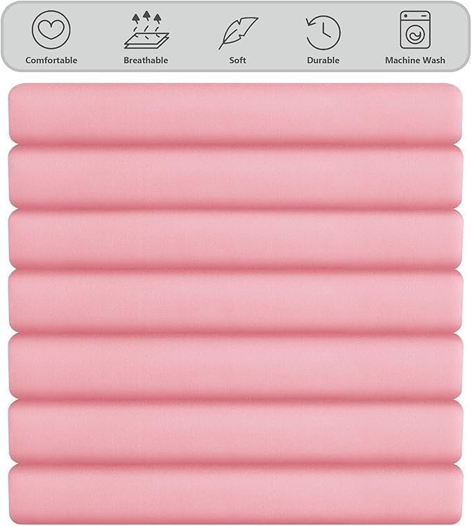 Ranarda Cotton Blend Percale Flat Sheet, Super King (6'), Pink