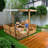 47" X 47" Solid Wood Sandbox With Cover