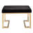 Ottoman with C Metal Base