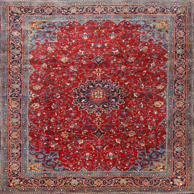 Tapis traditionnel rouge / brun Fyre