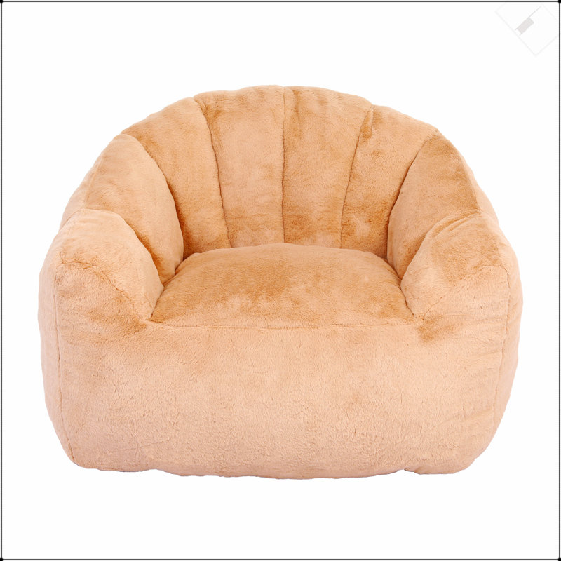 Fauteuil à billes surdimensionné avec accoudoirs, mousse haute densité, confortable et polyvalent pour les adultes dans le salon et la chambre à coucher