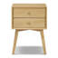 Table de chevet Dorsey avec base en bois massif-1349540148