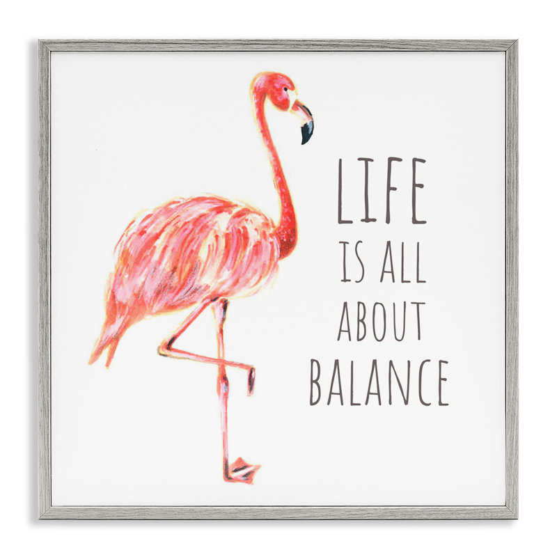 «Life Is About Balance» par - Illustration, H 12 po x l 12 po, Estampe numérique Farmhouse