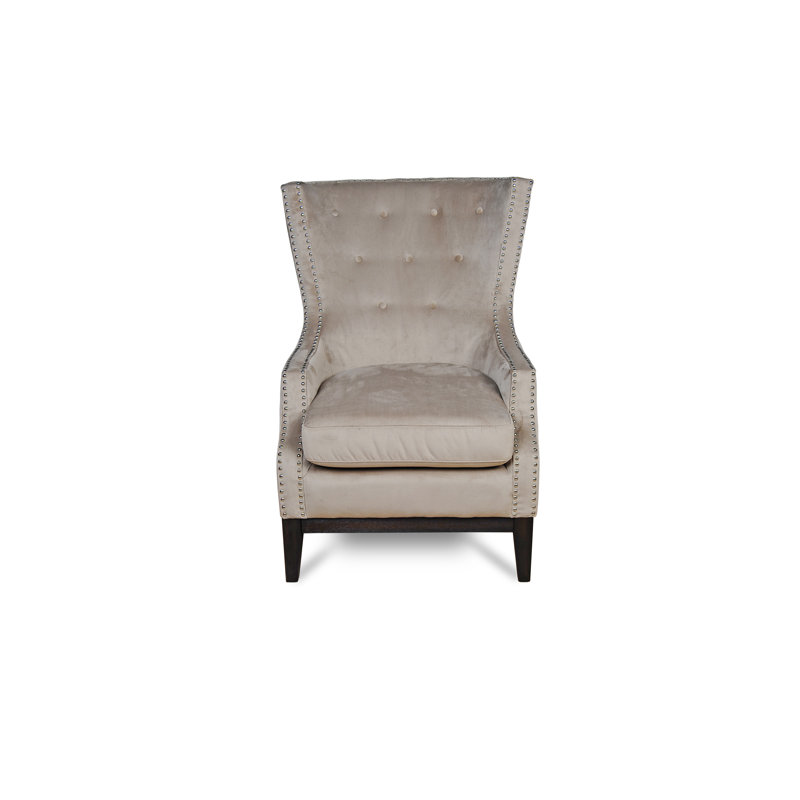 Fauteuil à oreilles Josephina, Beige clair