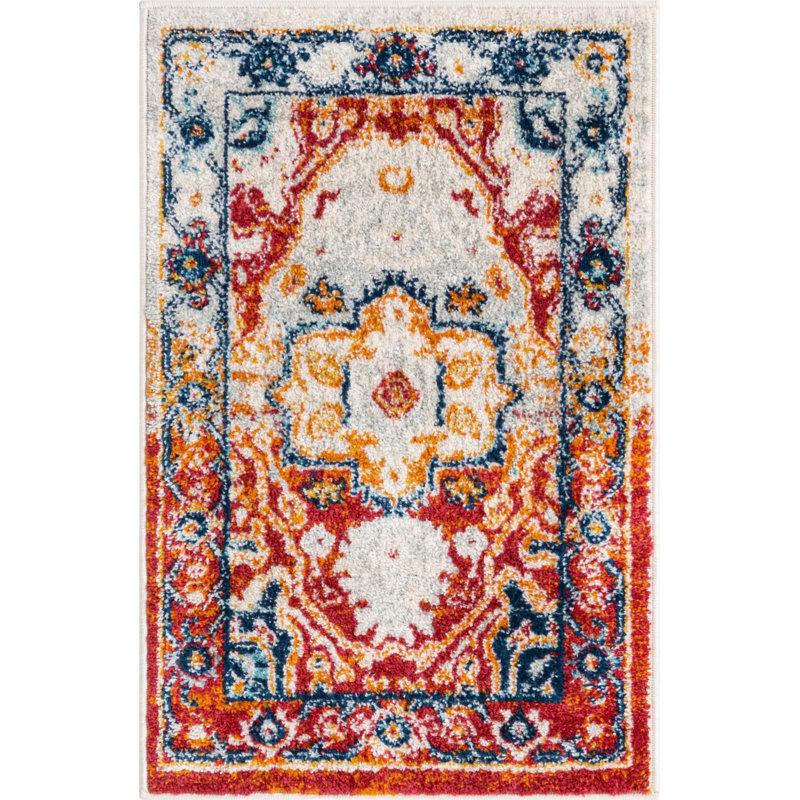 Ikat Indoor Rug, Rectangle 2' x 3'
