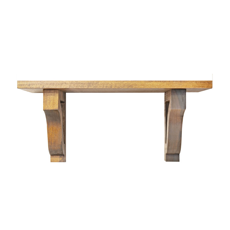 1" Shelves/W Corbels, 10" H x 18" W x 8" D