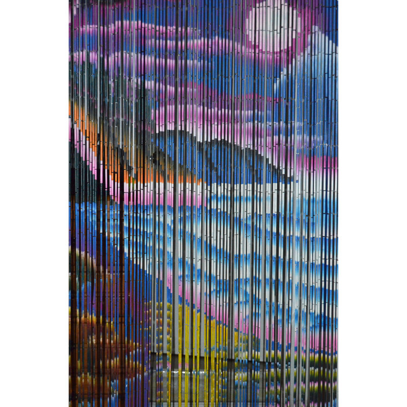 Bamboo Semi Sheer Curtain Single Panel