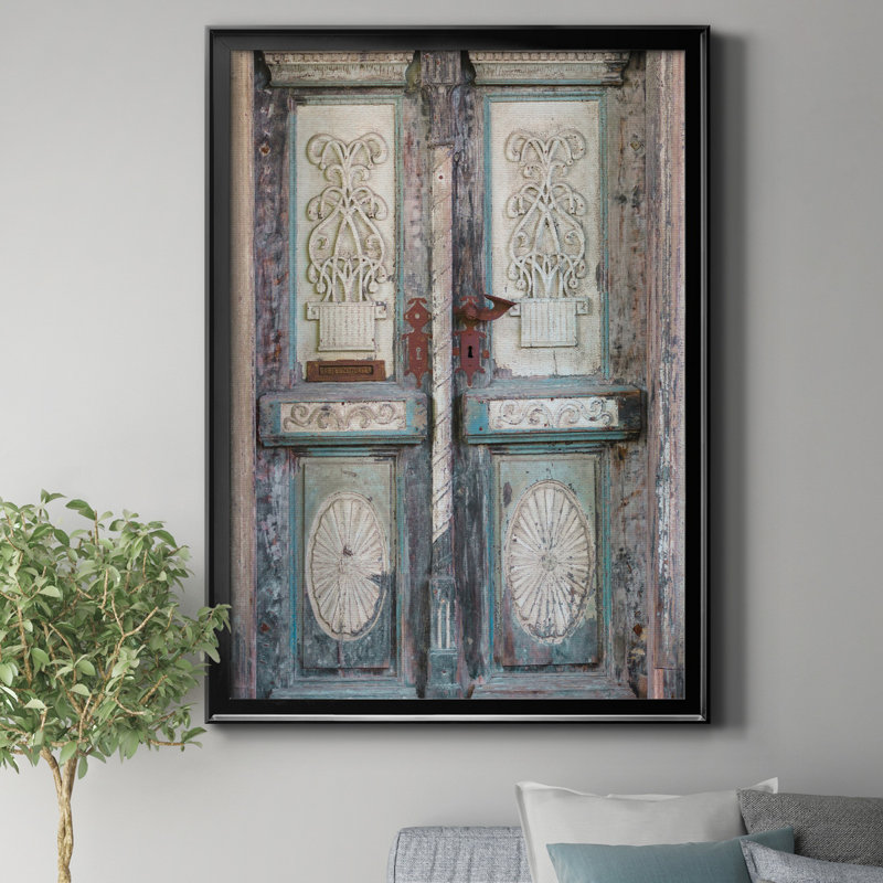 «Baltic Door» par J Paul - reproduction de photo sur toile encadrée, H 18,5 po x l 24,5 po x P 1,5 po, Noir