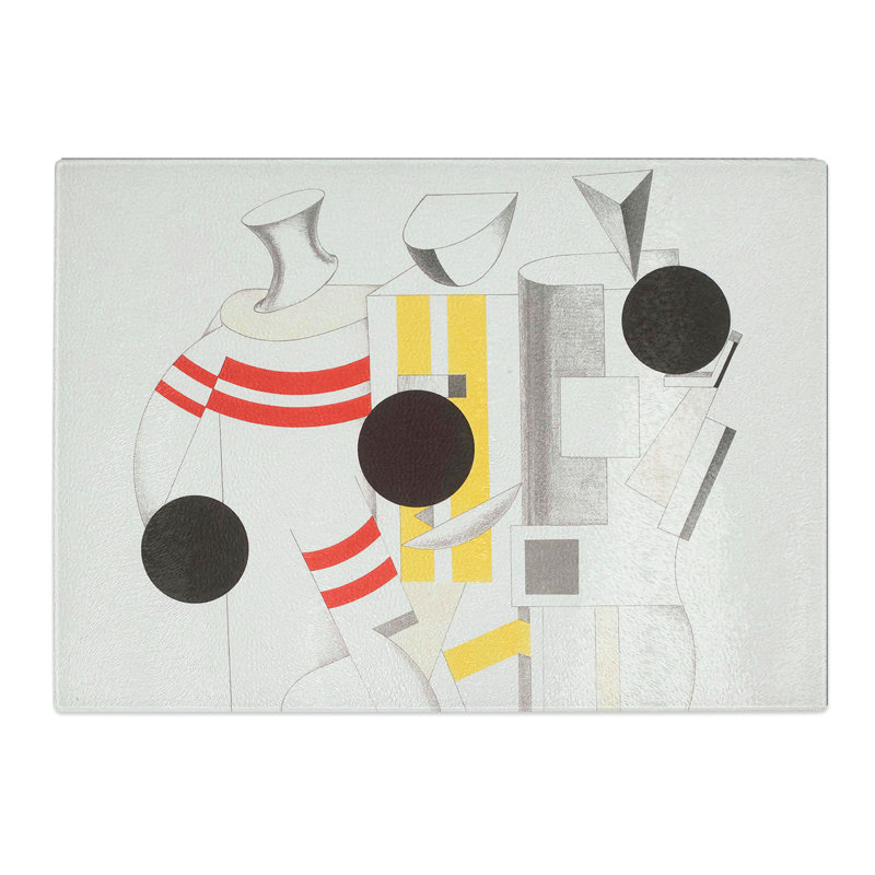 Sportsman by El Lissitzky Chopping Board, 0.4cm H x 28.5cm W x 39cm L