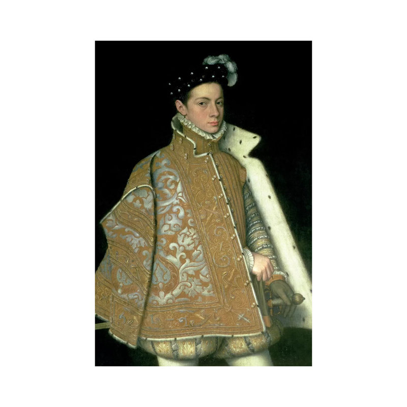 Alessandro Farnese, Son Of Margaret Of Parma And Ottavio Farnese (Duke Of Parma), C.1561 by Sofonisba Anguissola - Wrapped Canvas Print