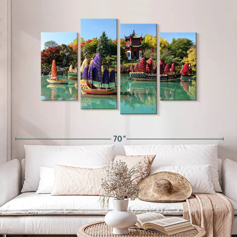 Mehar, bateaux de sampan de Montréal, H 32 po x l 52 po