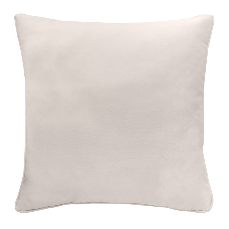 Outdoor Solid Pillow, 18"H x 18"W, White