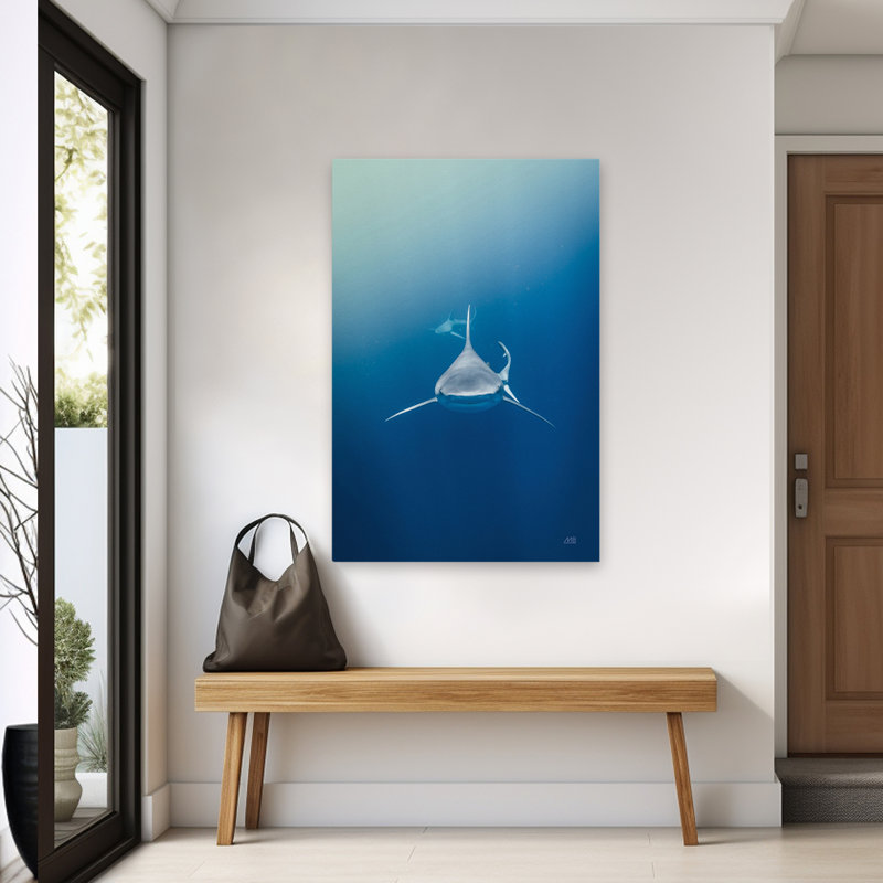 Heads Up Animal côtier bleu gris Coastal Gray, H 60 po x l 40 po
