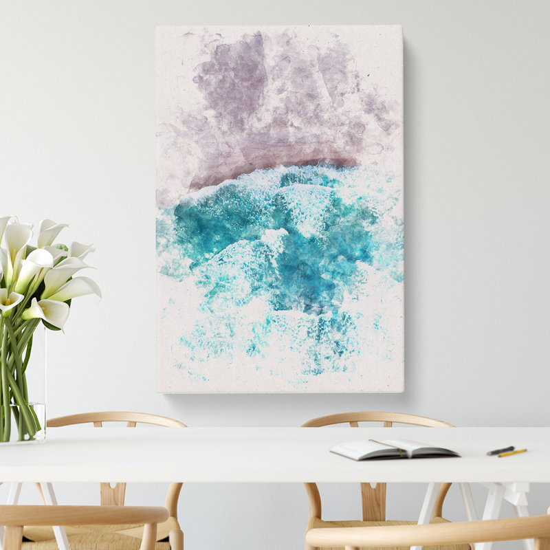 Waves On The Beach - Wrapped Canvas, 50cm H x 35cm W x 3cm D