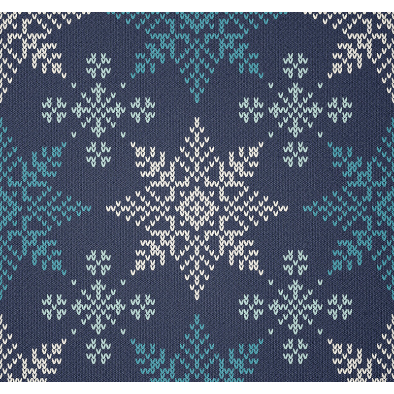 Fabric by the meter, winter holiday theme, sea green light blue, 1 meter